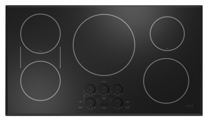 Café 36" Induction Cooktop with Touch Controls - CHP90361TBB | Surface de cuisson à induction Café de 36 po avec commandes tactiles - CHP90361TBB | CHP9036B