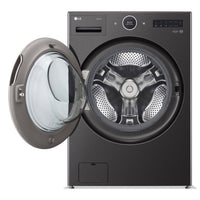 LG 5.8 Cu. Ft. Smart Front-Load Washer with AI DD™ 2.0 - WM6700HBA | Laveuse LG à chargement frontal de 5,8 pi³ avec technologie DDMC IA 2.0 - WM6700HBA | WM6700HB