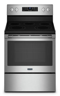 Maytag 5.3 Cu. Ft. Electric Range with Air Fry and AquaLift® - Fingerprint Resistant Stainless Steel… | Cuisinière électrique Maytag de 5,3 pi³ avec friture à air et technologie AquaLiftMD - acier inoxyda…