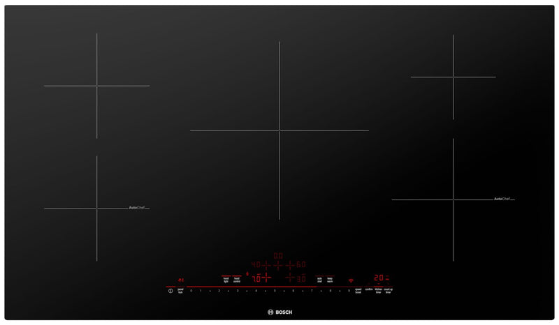 Bosch 36" 800 Series Frameless Induction Cooktop - NIT8660UC | Surface de cuisson à induction Bosch de série 800 de 36 po sans bordures - NIT8660UC | NIT8660U