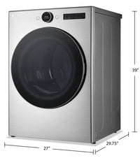 LG 7.4 Cu. Ft. Smart Gas Dryer with Steam Technology - DLGX5501V | Sécheuse à gaz intelligente LG de 7,4 pi3 avec technologie à la vapeur - DLGX5501V | DLGX550V