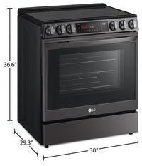 LG 6.3 Cu. Ft. Smart Front-Control Electric Range with Air Fry - LSEL6335D | Cuisinière électrique intelligente LG de 6,3 pi3 avec commandes à l’avant et AirFry - LSEL6335D | LSEL635D