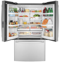 GE 23.1 Cu. Ft. Counter-Depth French-Door Refrigerator - GWE23GYNFS | Réfrigérateur GE de 23,1 pi³ à portes françaises de profondeur comptoir - GWE23GYNFS | GWE23GFS