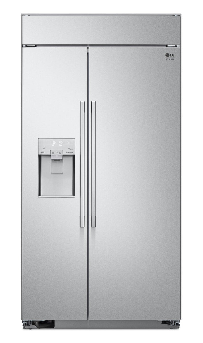 LG STUDIO 25.6 Cu. Ft. Built-In Side-by-Side Refrigerator - SRSXB2622S | Réfrigérateur encastré LG STUDIO de 25,6 pi3 à compartiments juxtaposés - SRSXB2622S | SRSXB26S