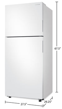 Samsung 15.6 Cu. Ft. Top Mount Refrigerator - RT16A6105WW/AA | Réfrigérateur Samsung de 15,6 pi³ à congélateur supérieur - RT16A6105WW/AA | RT16A61W