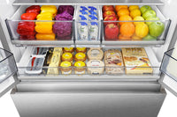 Hisense 22.4 Cu. Ft. Counter-Depth French-Door Refrigerator - RF225C3CSEI | Réfrigérateur Hisense de 22,4 pi³ à portes françaises de profondeur comptoir - RF225C3CSEI | RF22C3CS