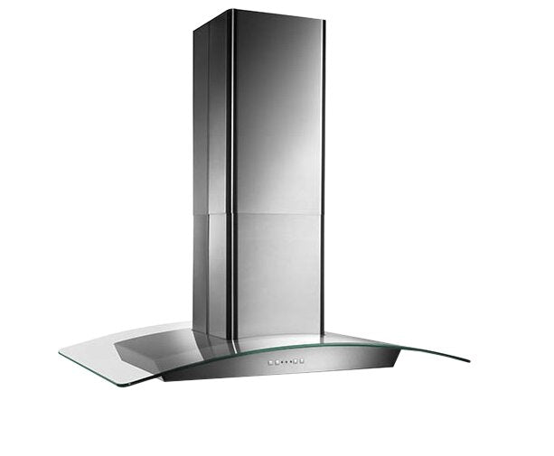 Broan Elite 36" Curved Glass Canopy Island Range Hood - EI5936SS | Hotte pour îlot Broan Elite de 36 po avec panneau en verre incurvé de style auvent - EI5936SS | EI5936SS