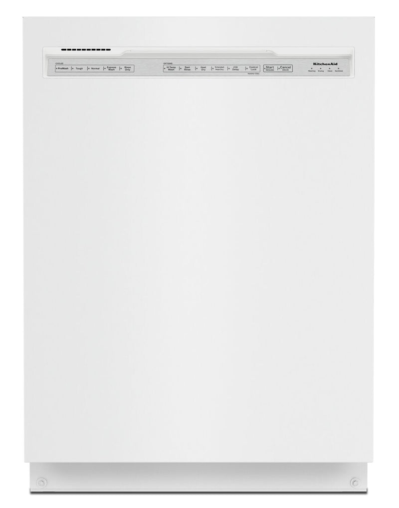 KitchenAid 47 dB Front-Control Dishwasher with ProWash™ Cycle - KDFE104KWH | Lave-vaisselle KitchenAid de 47 dB avec commandes à l'avant et cycle ProWashMC  - KDFE104KWH  | KDFE10WW
