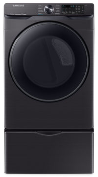 Samsung 7.5 Cu. Ft. Smart Electric Dryer with Steam Sanitize+ - DVE50R8500V/AC - Dryer in Black Stainless Steel