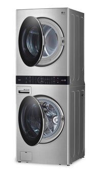 LG STUDIO WashTower™ with 5.8 Cu. Ft. Washer and 7.4 Cu. Ft. Dryer - WSEX200HNA | Tour de lavage WashTowerMC de LG STUDIO avec laveuse de 5.8 pi3 et sécheuse de 7,4 pi3 - WSEX200HNA | WSEX200H