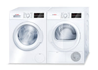 Bosch 300 Series 2.2 Cu. Ft. Front-Load Washer and 4 Cu. Ft. Condensation Dryer  | Laveuse à chargement frontal 2,2 pi³ et sécheuse par condensation de 4 pi³ de série 300 de Bosch  | BHFL300W