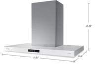 Samsung Bespoke 36" 7 Series Smart Chimney Range Hood - NK36CB700W12AA  | Hotte cheminée intelligente Bespoke de Samsung 36 po de série 7 - NK36CB700W12AA  | NK36CB7W