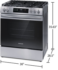 Frigidaire 5.1 Cu. Ft. Front-Control Gas Range with Quick Boil - FCFG3062AS | Cuisinière à gaz Frigidaire de 5,1 pi3 avec commandes à l’avant et ébullition rapide - FCFG3062AS | FCFG306S