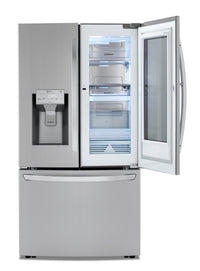 LG 23.5 Cu. Ft. French-Door Refrigerator with InstaView Door-in-Door® - LRFVC2406S - Refrigerator in PrintProof™ Stainless Steel
