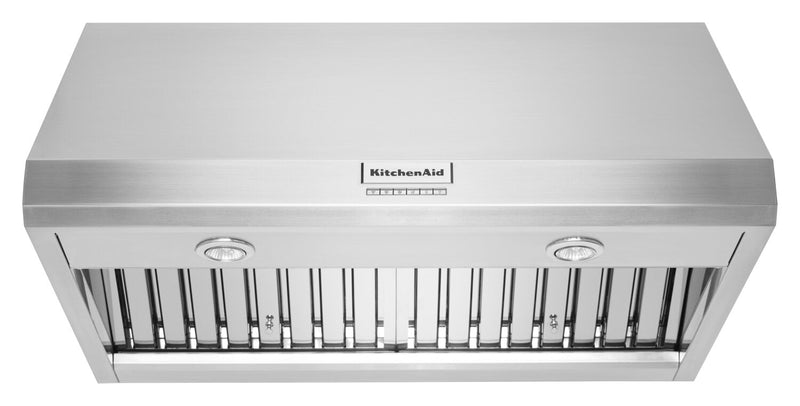 KitchenAid 36" Commercial-Style Wall-Mount Canopy Range Hood - KVWC906KSS | Hotte de cuisinière murale à pavillon KitchenAid de 36 po de style commercial - KVWC906KSS | KVWC96S4