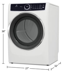 Electrolux 8 Cu. Ft. Front-Load Gas Dryer - ELFG7537AW | Sécheuse à gaz Electrolux à chargement frontal de 8 pi3 - ELFG7537AW | ELFG753W