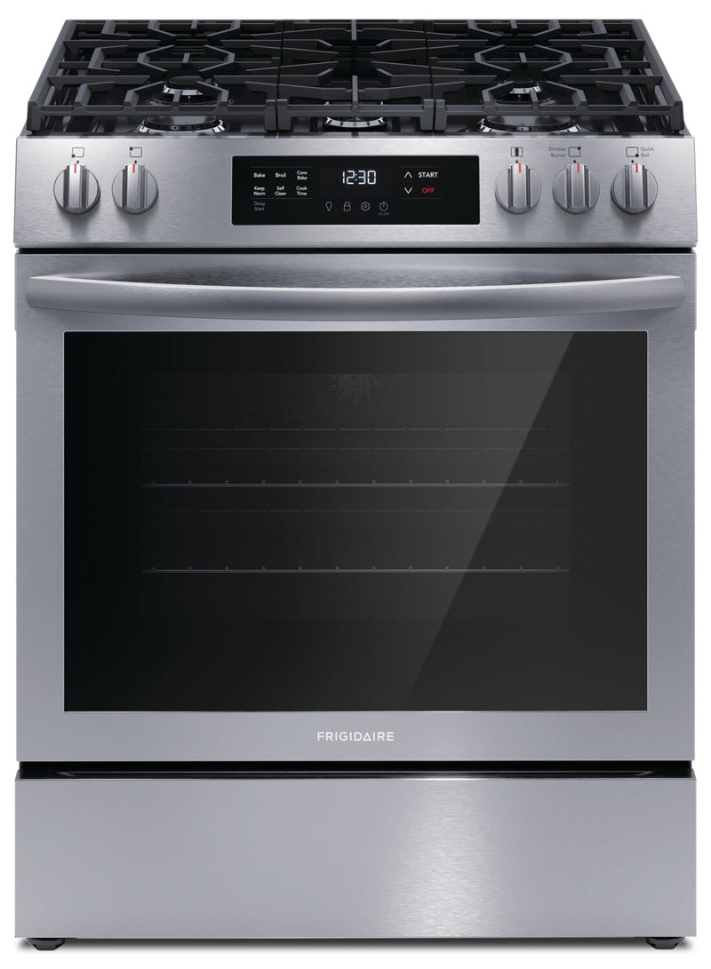 Frigidaire 5.1 Cu. Ft. Freestanding Gas Range with Convection Bake - FCFG3083AS | Cuisinière à gaz amovible Frigidaire de 5,1 pi³ avec cuisson par convection - FCFG3083AS | FCFG308S