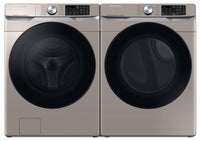 Samsung 5.2 Cu. Ft. Front-Load Washer and 7.5 Cu. Ft. Electric Dryer - Champagne | Laveuse à chargement frontal 5,2 pi³ et sécheuse électrique 7,5 pi³ de Samsung - champagne | SAFL630C