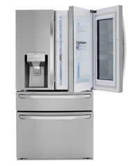 LG 30 Cu. Ft. French-Door Refrigerator with InstaView™ Door-in-Door® - LRMVS3006S - Refrigerator in PrintProof™ Stainless Steel