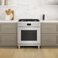 Bosch 800 Series 3.7 Cu. Ft. Industrial-Style Freestanding Gas Range - HGS8055UC | Cuisinière à gaz amovible Bosch de série 800 de 3,7 pi3 de style industriel - HGS8055UC | HGS8055U