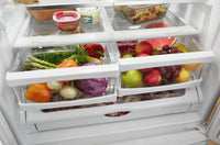 Whirlpool 22 Cu. Ft. French-Door Refrigerator - WRFF5333PW  | Réfrigérateur Whirlpool de 22 pi³ à portes françaises - WRFF5333PW  | WRFF533W