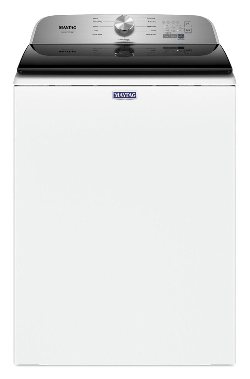 Maytag 5.4 Cu. Ft. Pet Pro Top-Load Washer - MVW6500MW | Laveuse Pet Pro de Maytag de 5,4 pi3 à chargement par le haut - MVW6500MW | MVW6500W