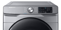 Samsung 7.5 Cu. Ft. Electric Dryer with Steam Sanitize+ - DVE45T6100P/AC - Dryer in Platinum