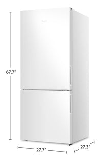 Hisense 14.7 Cu. Ft. Counter-Depth Bottom-Mount Refrigerator - RB15A2CWE | Réfrigérateur Hisense de 14,7 pi³ de profondeur comptoir à congélateur inférieur - RB15A2CWE | RB15A2CW