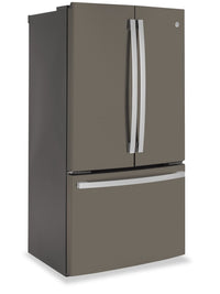 GE 23.1 Cu. Ft. Counter-Depth French-Door Refrigerator - GWE23GMNES  | Réfrigérateur GE de 23,1 pi³ à portes françaises de profondeur comptoir - GWE23GMNES  | GWE23GES