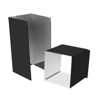 Café 8' Duct Cover Extension in Matte Black - CX8DC9SPDS | Extension de couvre-conduit Café noir mat de 8 pi - CX8DC9SPDS | CX8DC9DS