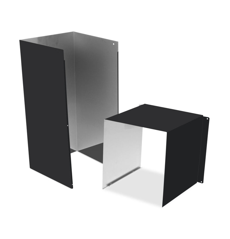 Café 8' Duct Cover Extension in Matte Black - CX8DC9SPDS | Extension de couvre-conduit Café noir mat de 8 pi - CX8DC9SPDS | CX8DC9DS