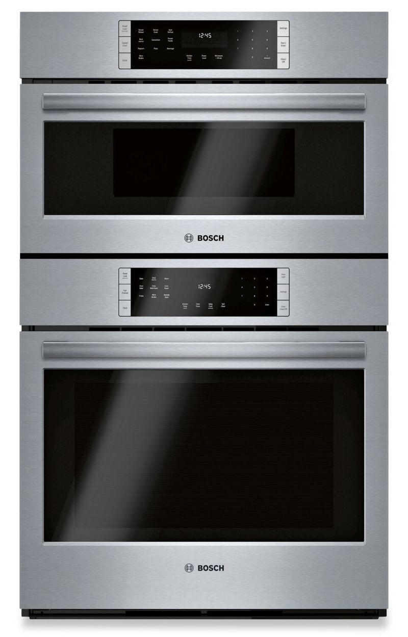 Bosch 800 Series 6.2 Cu. Ft. Electric Double Combination Wall Oven - HBL8753UC | Four mural électrique double combiné Bosch de série 800 de 6,2 pi3 - HBL8753UC | HBL8753U