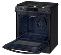Samsung 6.0 Cu. Ft. Gas Range with True Convection and Air Fry - NX60T8511SG - Gas Range in Black Stainless Steel