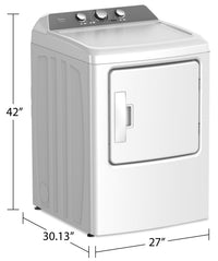 Midea 6.7 Cu. Ft. Electric Dryer - MLE43A3AWW | Sécheuse électrique Midea de 6,7 pi3 – MLE43A3AWW | MLE43A3W