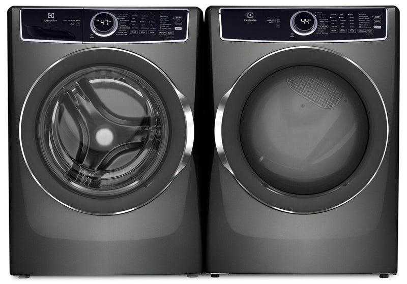 Electrolux 5.2 Cu. Ft. Front-Load Washer and 8 Cu. Ft. Gas Dryer - Titanium  | Laveuse à chargement frontal de 5,2 pi³ et sécheuse à gaz de 8 pi³ de Electrolux – titane  | ELFL75GT