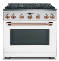 Café Handle and Knob Set for 36" Range in Brushed Copper - CXPR6HKPMCU | Ensemble de poignées et de boutons Café cuivre brossé pour cuisinière de 36 po - CXPR6HKPMCU | CXPR6HCU
