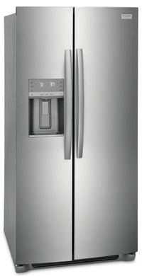 FRIGIDAIRE 22.2 CU.FT. SIDE/SIDE FRIDGE-SS 69.88" X 33"- GRSS2352AF | Réfrigérateur Frigidaire de 22,3 pi³ à compartiments juxtaposés - GRSS2352AF | GRSS235F