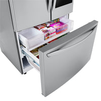 LG 23 Cu. Ft. InstaView™ Counter-Depth Refrigerator with Ice Maker - LFCC23596S | Réfrigérateur LG de 23 pi³ de profondeur comptoir avec hublot InstaViewMD et machine à glaçons - LFCC23596S | LFCC235S