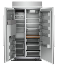 KitchenAid 25.1 Cu. Ft. Built-In Side-by-Side Refrigerator - KBSD702MPS | Réfrigérateur encastré KitchenAid de 25,1 pi³ à compartiments juxtaposés - KBSD702MPS | KBSD702S