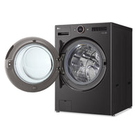 LG 5.8 Cu. Ft. Smart Front-Load Washer with TurboWash® 360 and AI DD™ - WM6500HBA | Laveuse intelligente LG chargement frontal 5,8 pi³ avec technologies TurboWashMD, DDMC IA - WM6500HBA | WM6500HB