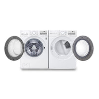 LG 5.2 Cu. Ft. Front-Load Washer and 7.4 Cu. Ft. Electric Dryer - White | Laveuse à chargement frontal de 5,2 pi³ et sécheuse électrique de 7,4 pi³ de LG - blanches | LGFL3400