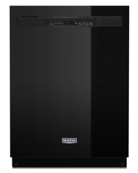 Maytag Front-Control Dishwasher with Dual Power Filtration - MDB4949SKB - Dishwasher in Black 