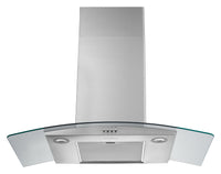 Whirlpool 36" Glass Wall Mount Range Hood - WVW51UC6LS | Hotte de cuisinière murale Whirlpool de 36 po en verre - WVW51UC6LS | WVW516LS