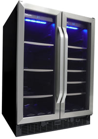 Silhouette Emmental 5.1 Cu. Ft. Dual Zone French-Door Beverage Centre - SBC051D1BSS - Beverage Centre in Stainless Steel