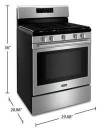 Maytag 5 Cu. Ft. Gas Range with Air Fryer and Basket - MGR7700LZ | Cuisinière à gaz Maytag de 5 pi3 avec friture à air et panier – MGR7700LZ | MGR7700S
