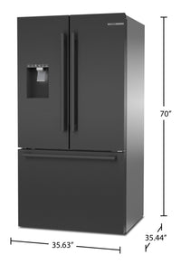 Bosch 26 Cu. Ft. 500 Series French-Door Refrigerator - B36FD50SNB | Réfrigérateur Bosch de série 500 de 26 pi3 à portes françaises - B36FD50SNB | B36FD5BS