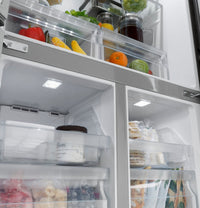 Haier 16.4 Cu. Ft. Quad-Door Refrigerator - QHE16HYPFS | Réfrigérateur à 4 portes Haier de 16,4 pi³ - QHE16HYPFS | QHE16HYS