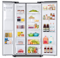 Samsung 21.5 Cu. Ft. Family Hub™ Side-by-Side Refrigerator - RS22T5561SR/A - Refrigerator in Fingerprint-Resistant Stainless Steel 