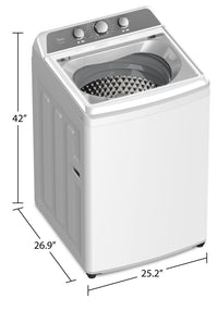 Midea 4.3 Cu. Ft. Top-Load Washer - MLV43A3AWW  | Laveuse Midea à chargement par le haut de 4,3 pi3 - MLV43A3AWW  | MLV43A3W