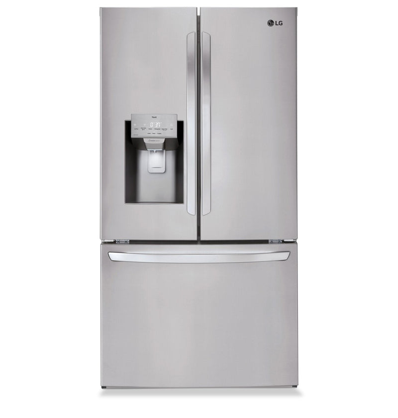 LG 28 Cu. Ft. French-Door Refrigerator with ThinQ® Technology - LRFS28XBS  | Réfrigérateur LG 28 pi³ à portes françaises avec la technologie ThinQMD - LRFS28XBS  | LRFS28XS